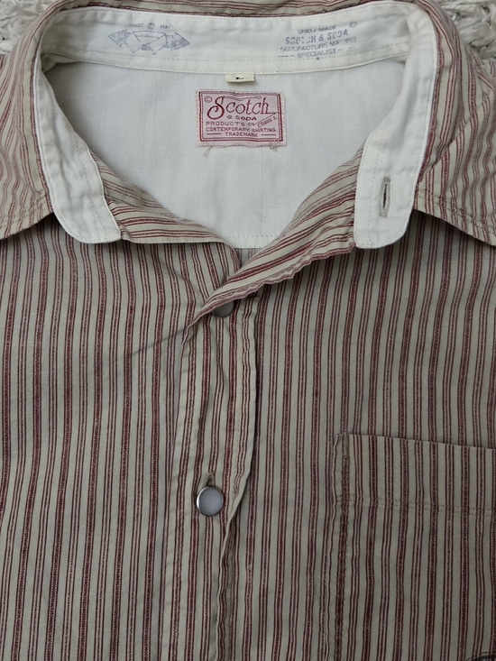 VTG Rare Scotch And Soda Pearl Button Up Union Made XL - Picture 3 of 13